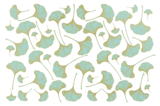 Teal & Gold - Ginkgo