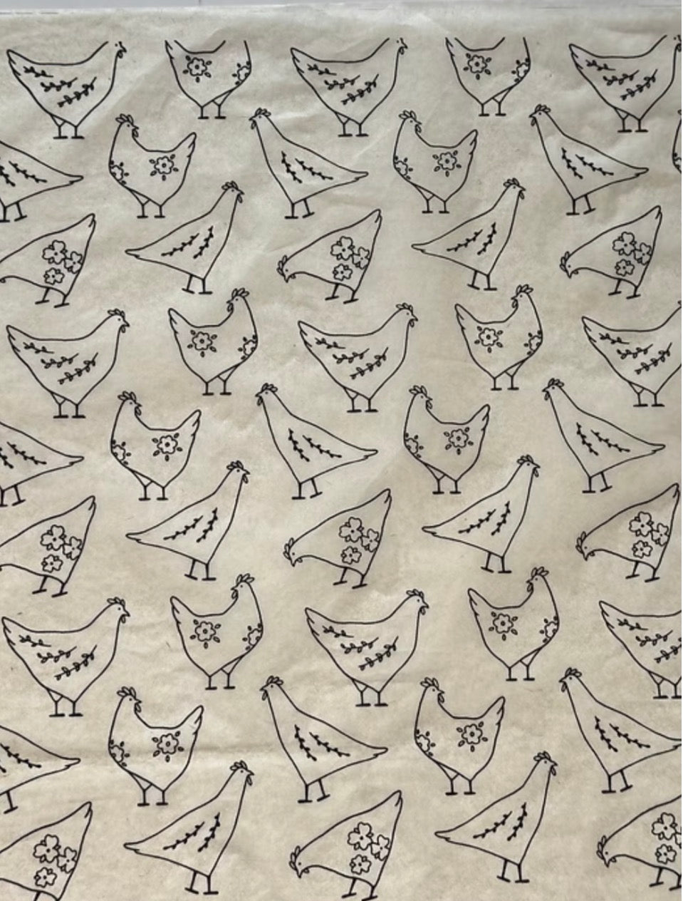 Floral Hens