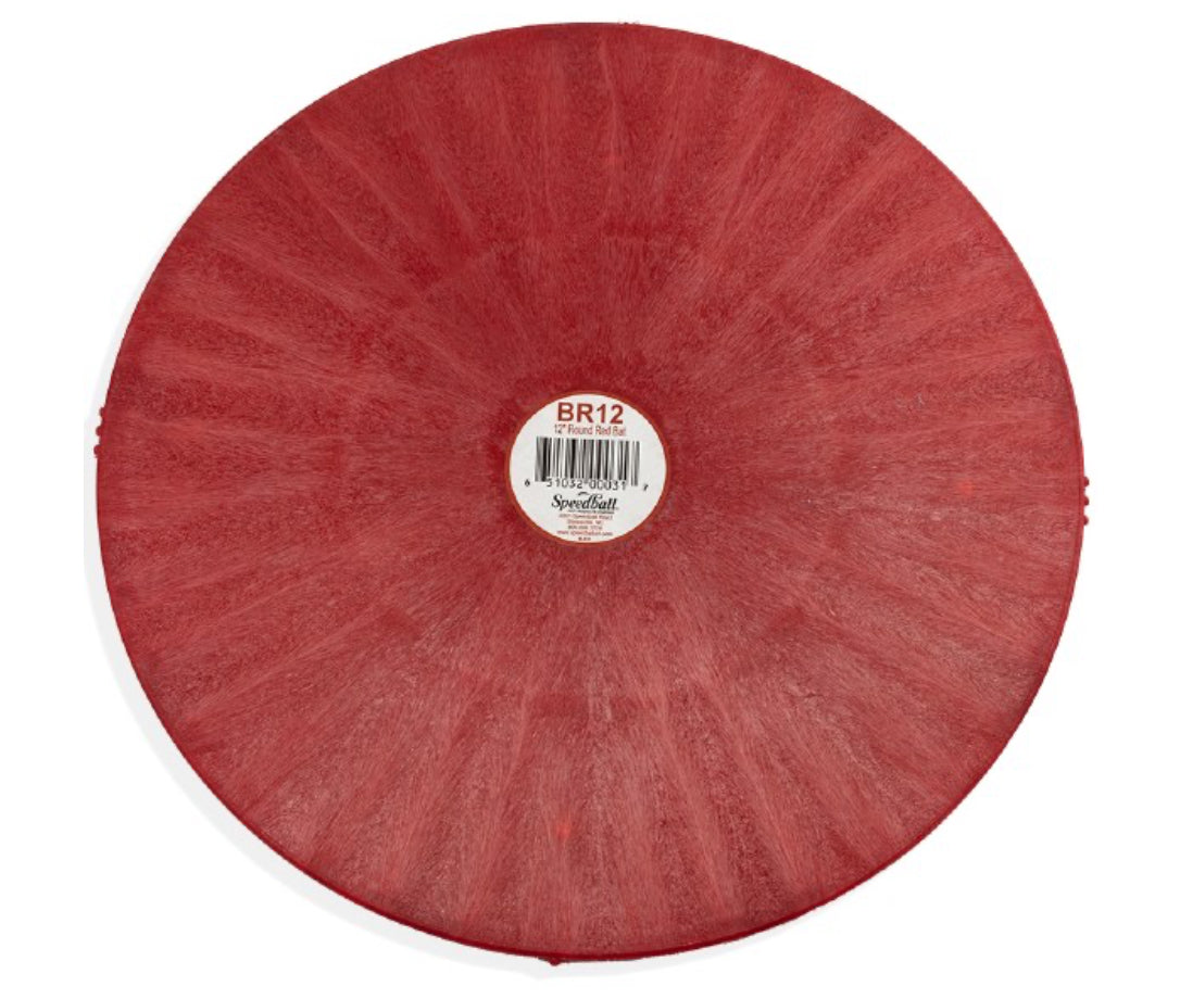 12” Red Plastic Bat- Round