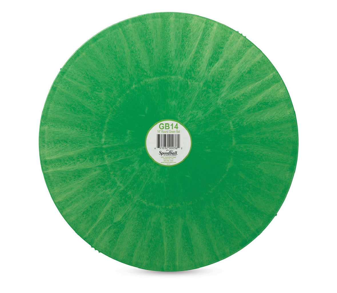 14” Green Plastic Bat - Round