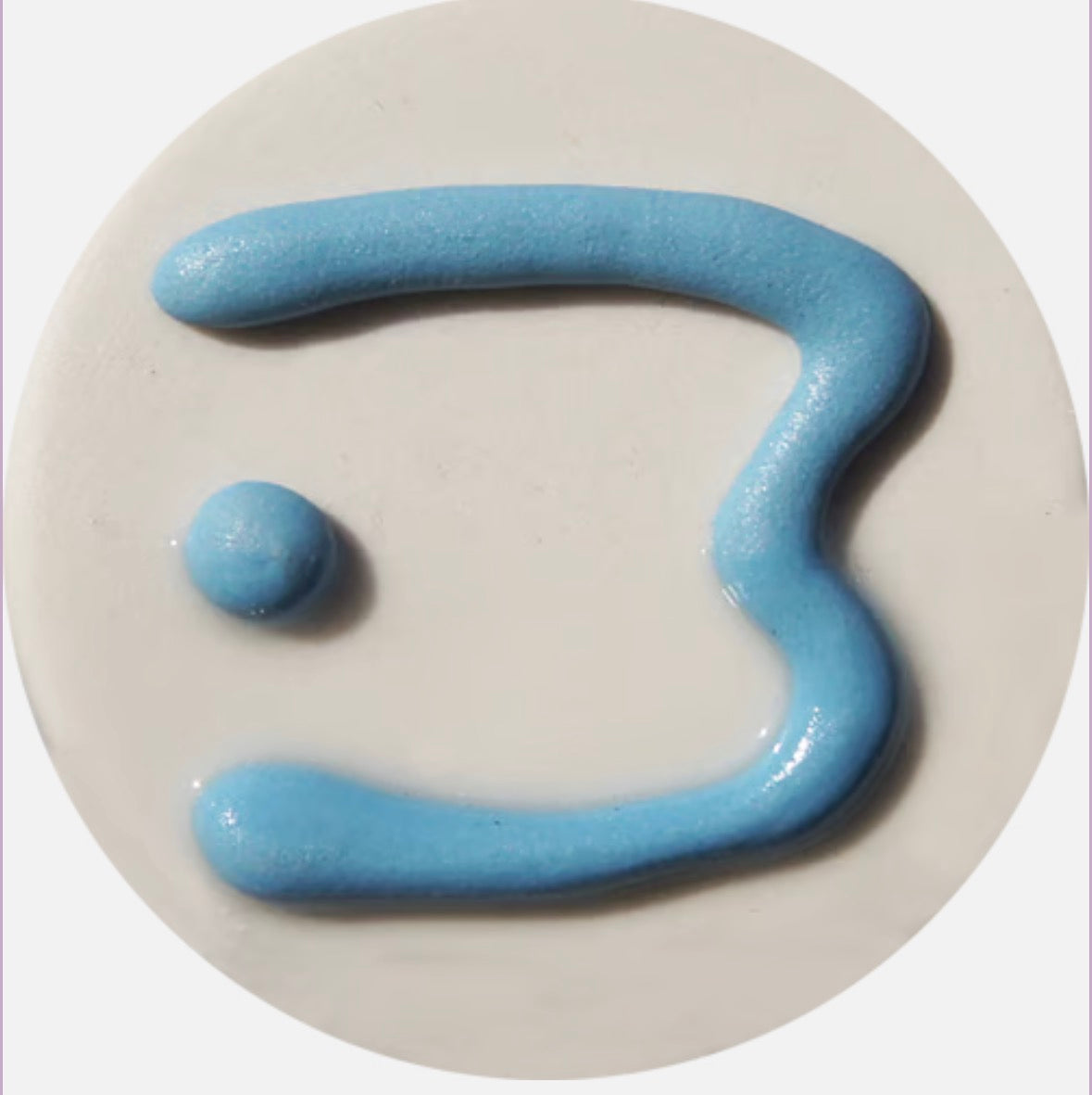 Blue 3D Trailing Glaze H Cone 4 - 8