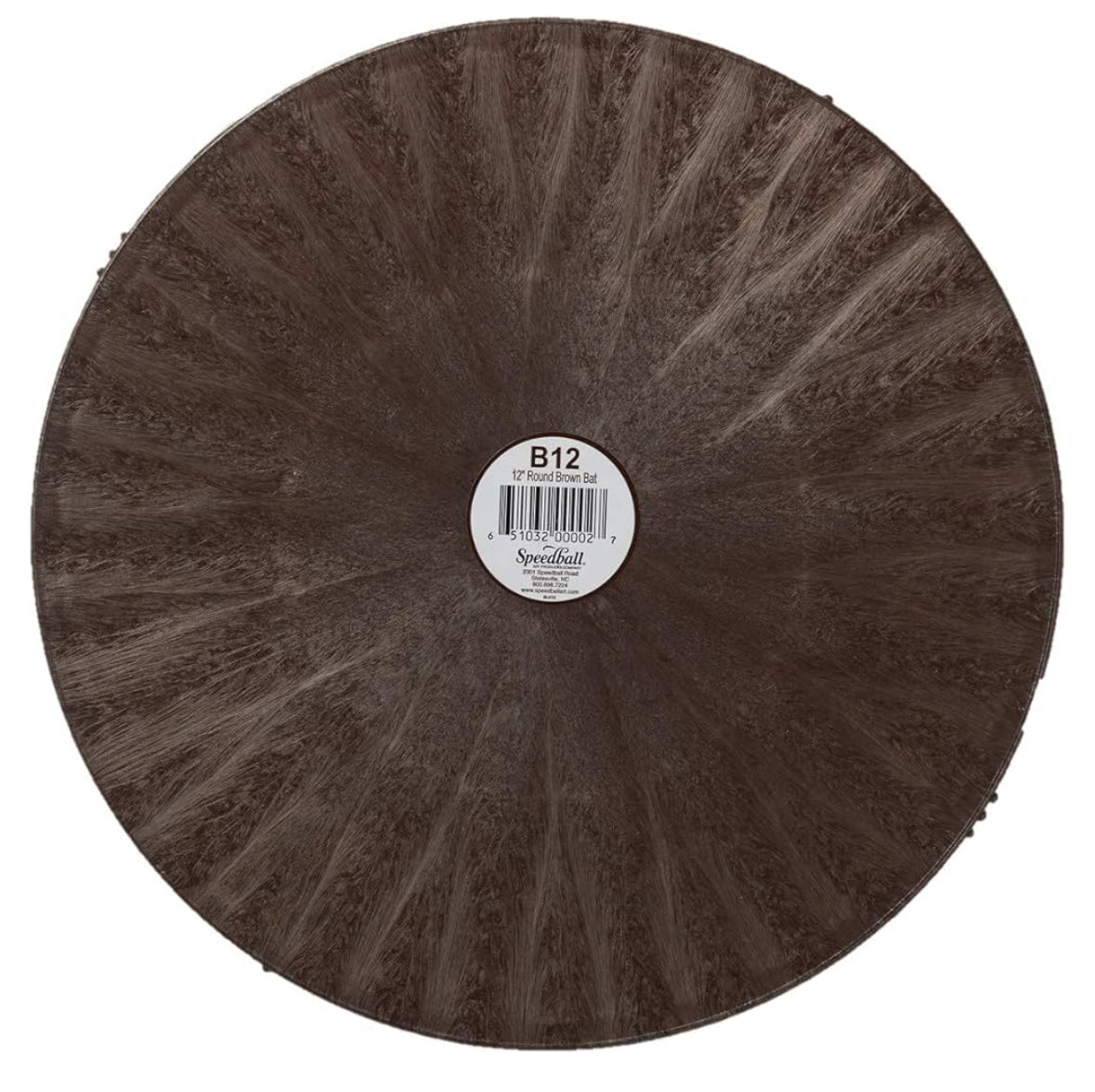 12” Brown Plastic Bat - Round