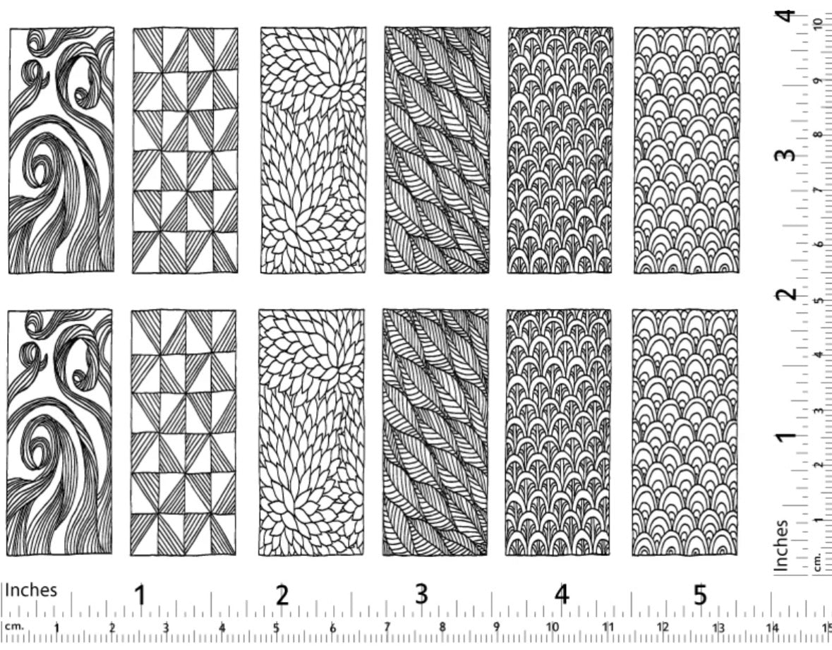 Rectangle Texture Decals - Cone 017 - Gold Luster