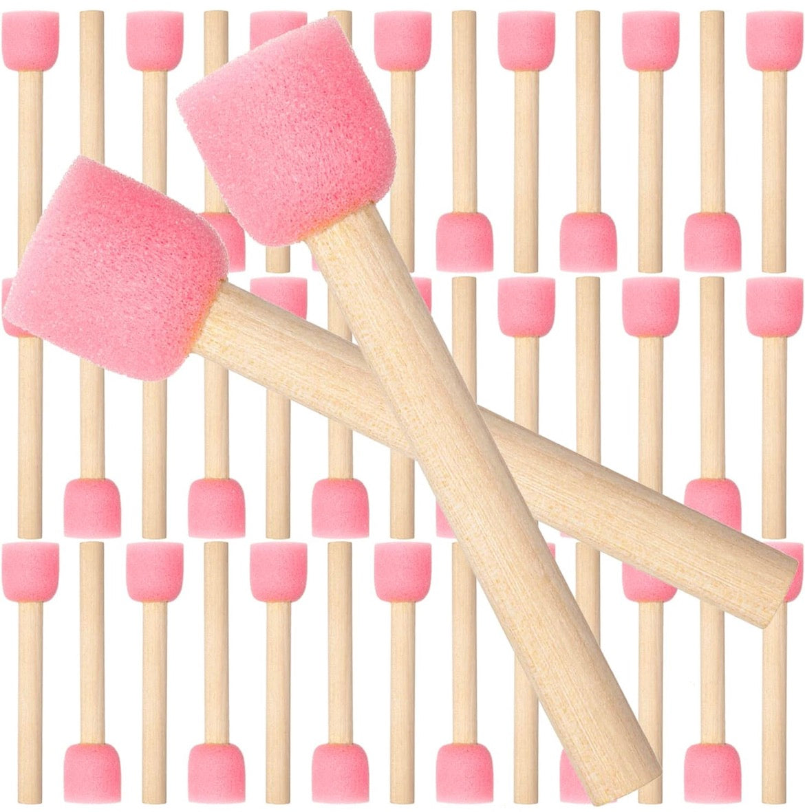 Pink-Small Round Sponge Brush