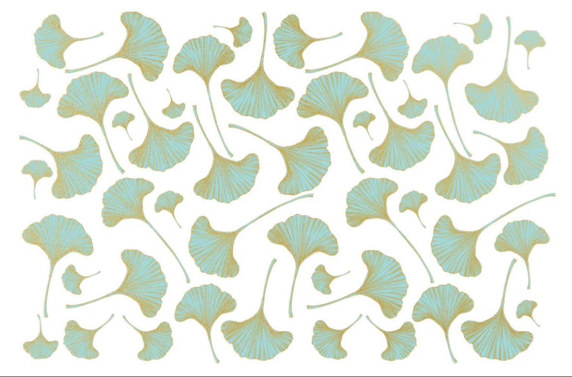 Teal & Gold - Ginkgo