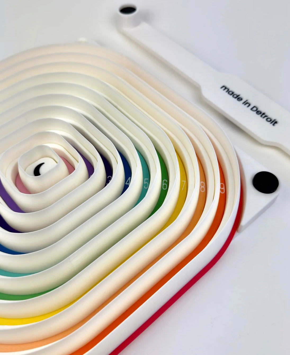 Rainbow Rounded Square Cutter Set