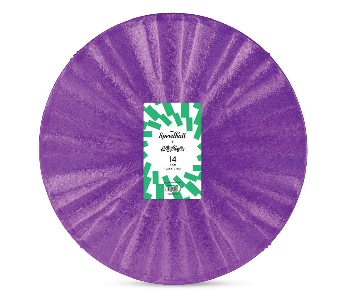 14” Purple Plastic Bat - Round