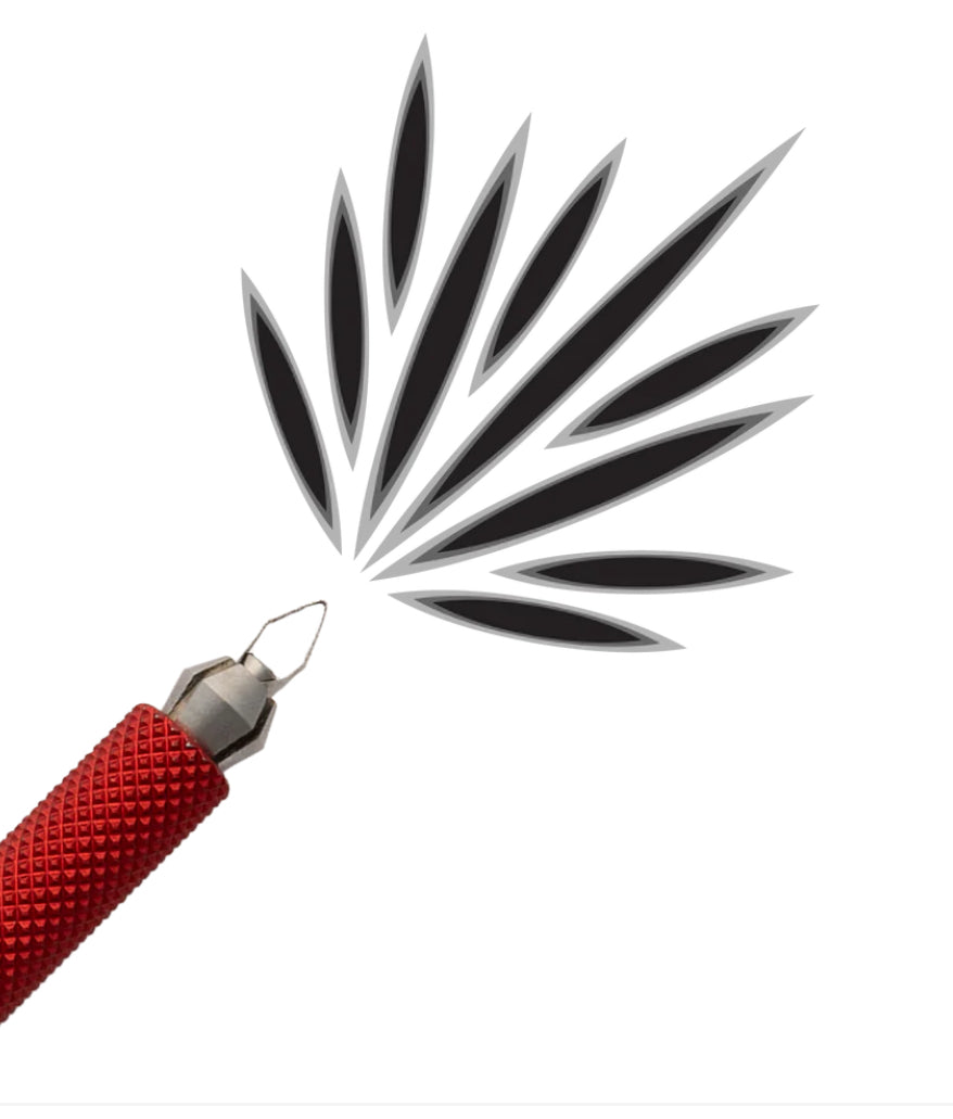 Dragonfly Tool, Universal Handle with Small Pointed Blade