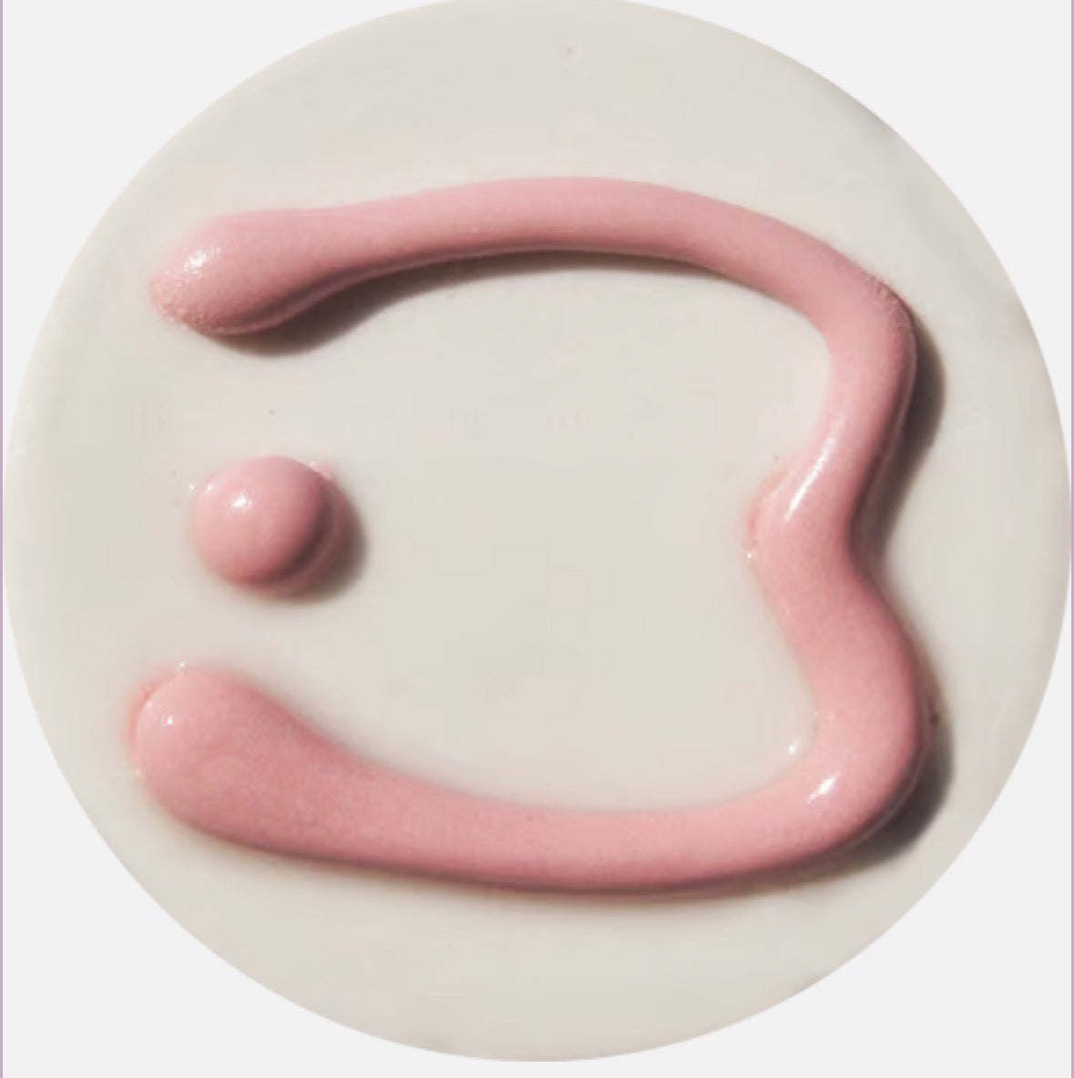 Pink 3D Trailing Glaze H Cone 4 - 8