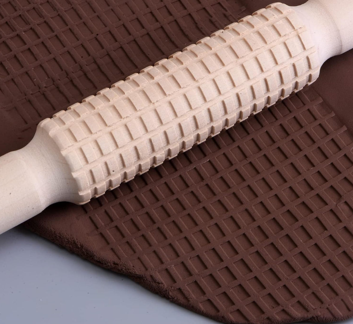 Wood Roller - Rectangle Pattern