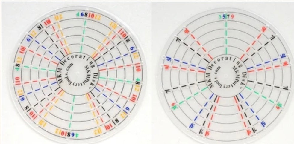 MKM 4 Inch Decorating Disk (set of 2, even and odd)