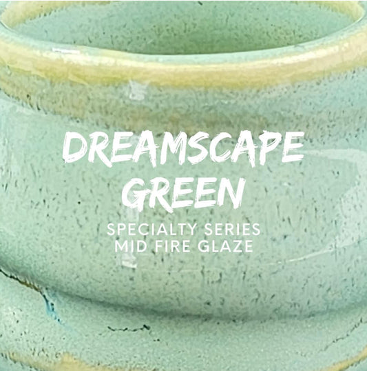 Dreamscape Green - Cone 5-6 - Mid Fire Glaze, High Fire Glaze, Cone 5-6 - Ceramic Glaze Pottery (1 Pint | 16 oz | 473 ml)