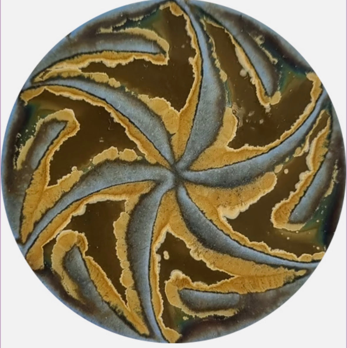 Malachite Stoneware Exotic Pint Cone 6 - 10