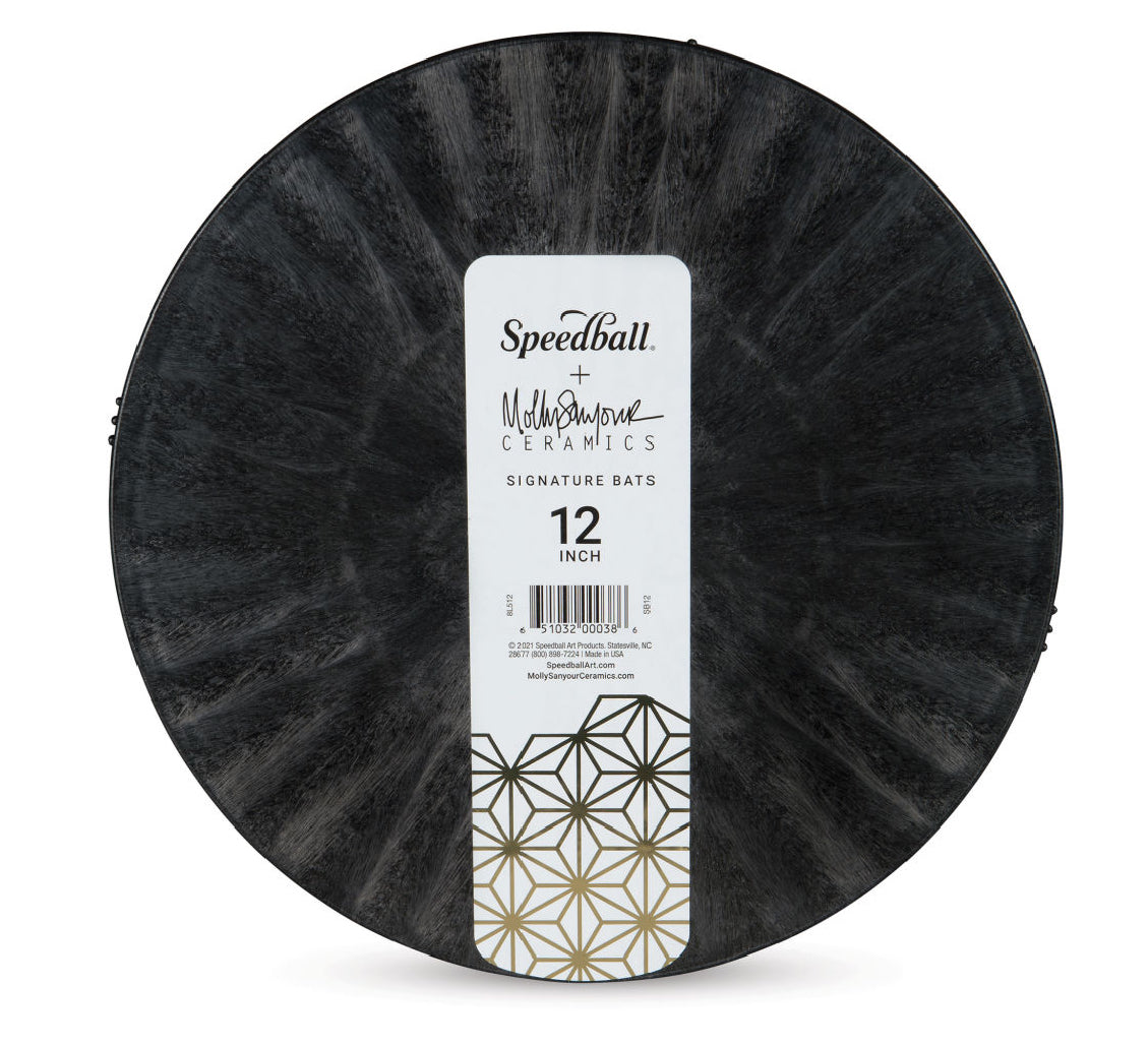 12” Black Plastic Bat - Round
