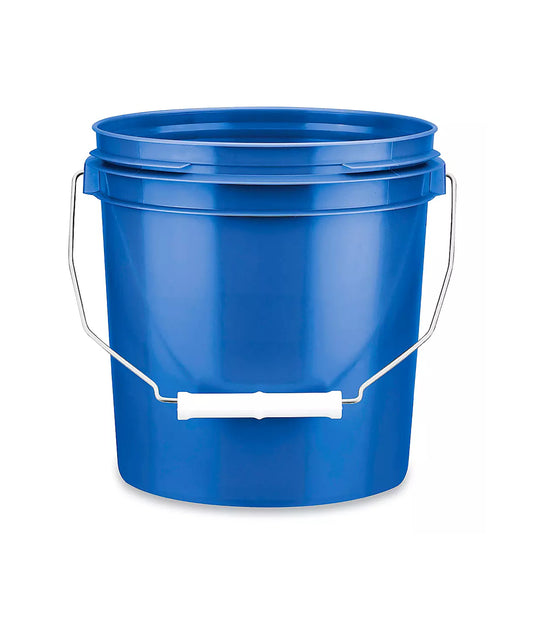 Blue - 1 Gallon Plastic Bucket w/ Lid