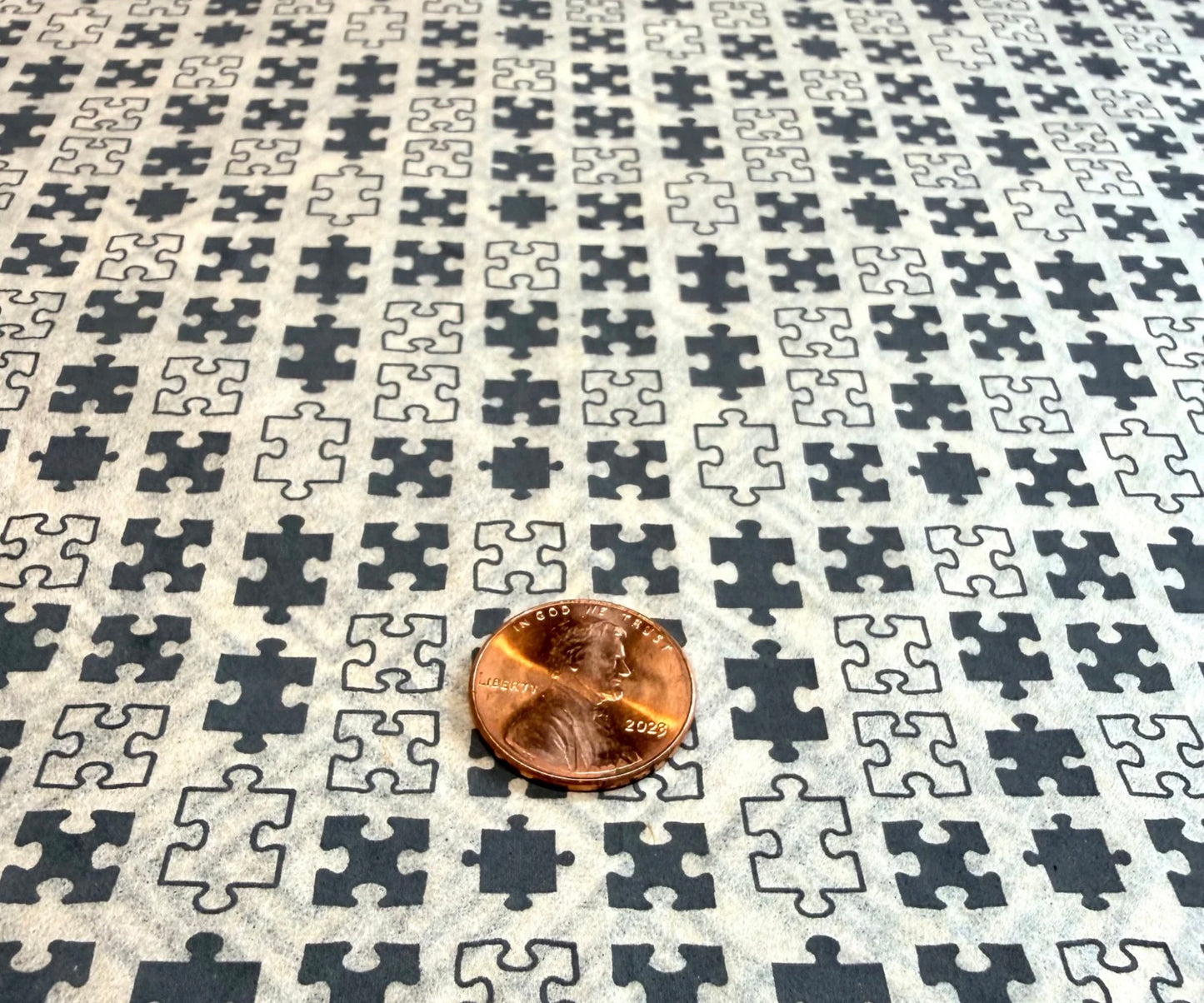 23 Puzzle Pieces Underglaze Transfer Sheet
