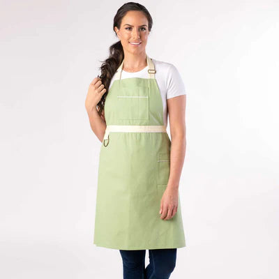 Split-Leg Pottery Apron - Mint Green