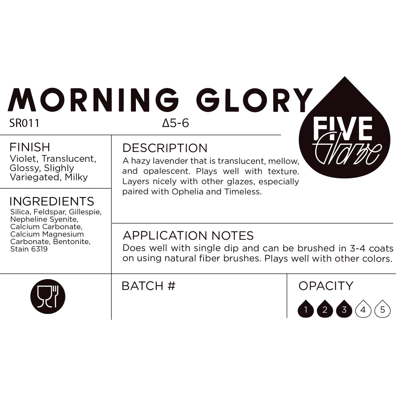 Morning Glory - Cone 5/6 Ceramic Dry Glaze