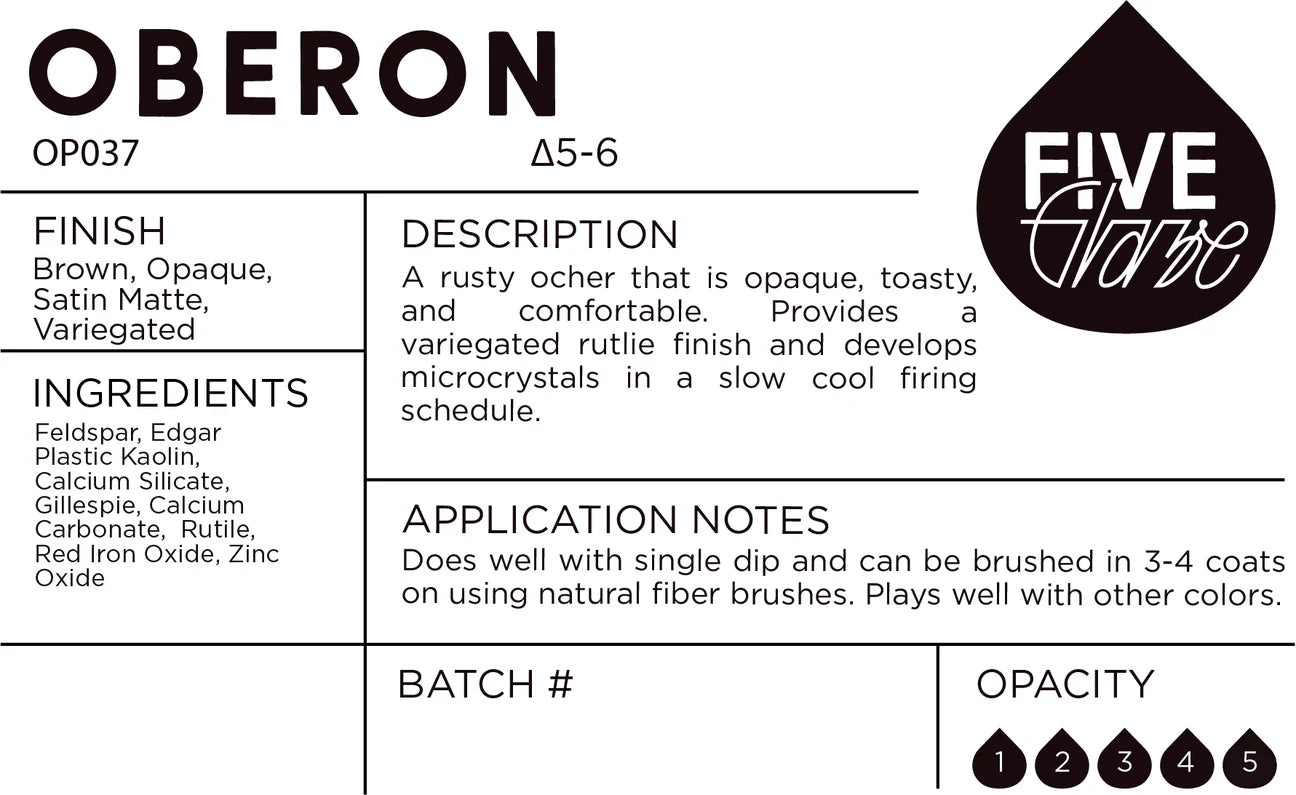 Oberon - Cone 5/6 Ceramic Dry Glaze