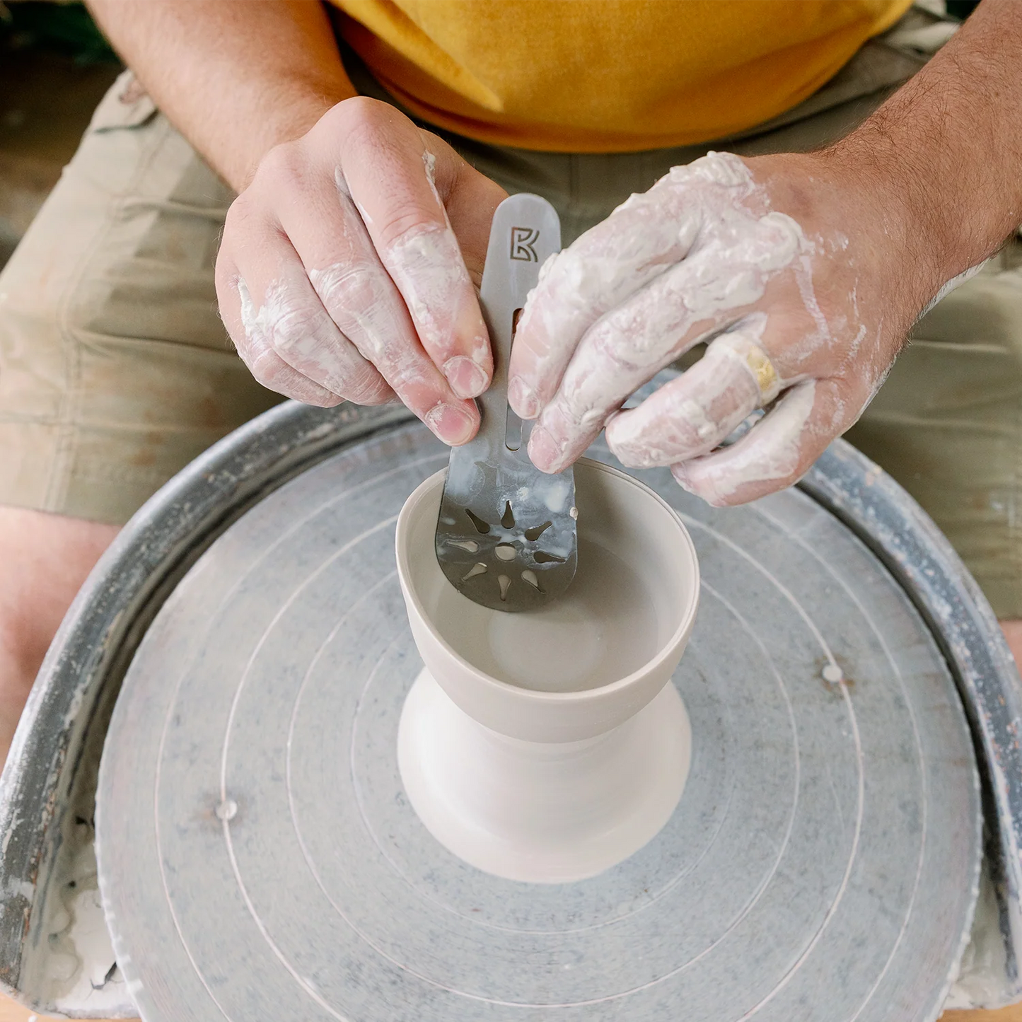 Medium Teardrop Shaped Rigid Metal Rib