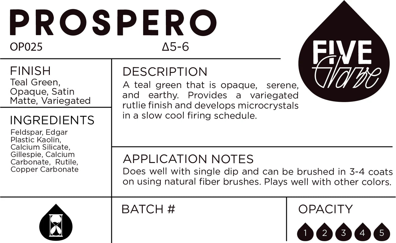 Prospero - Cone 5/6 Ceramic Dry Glaze