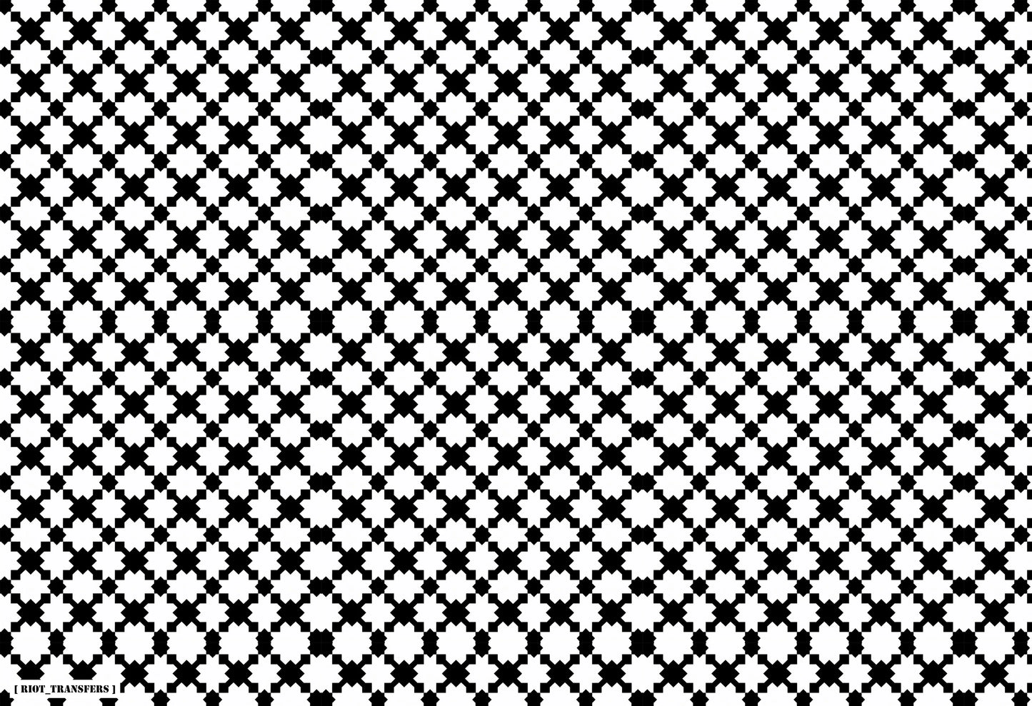 4 Checkered X Underglaze Transfer Sheet