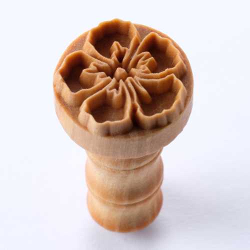 Hibiscus Flower Outline - 2.5cm Stamp