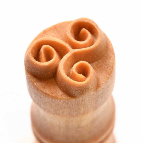 Tri-Spiral - 1.5 cm Stamp