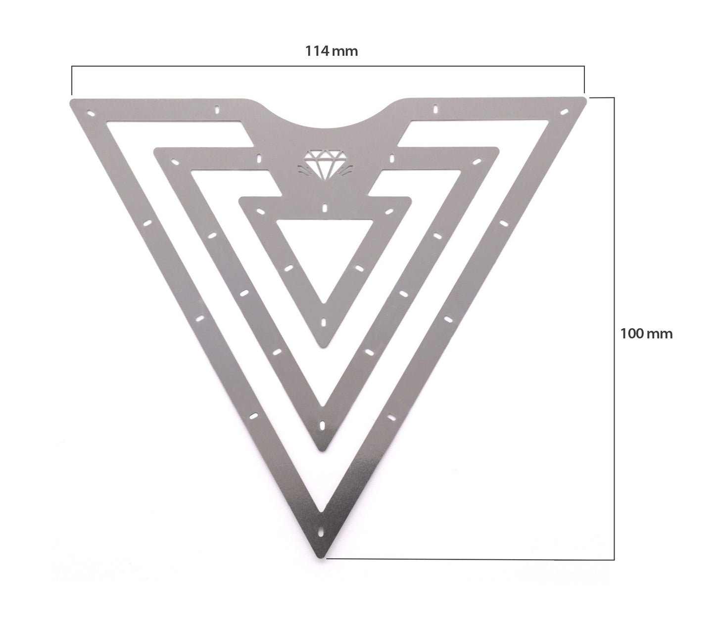 Triangle Carving Metal Rib