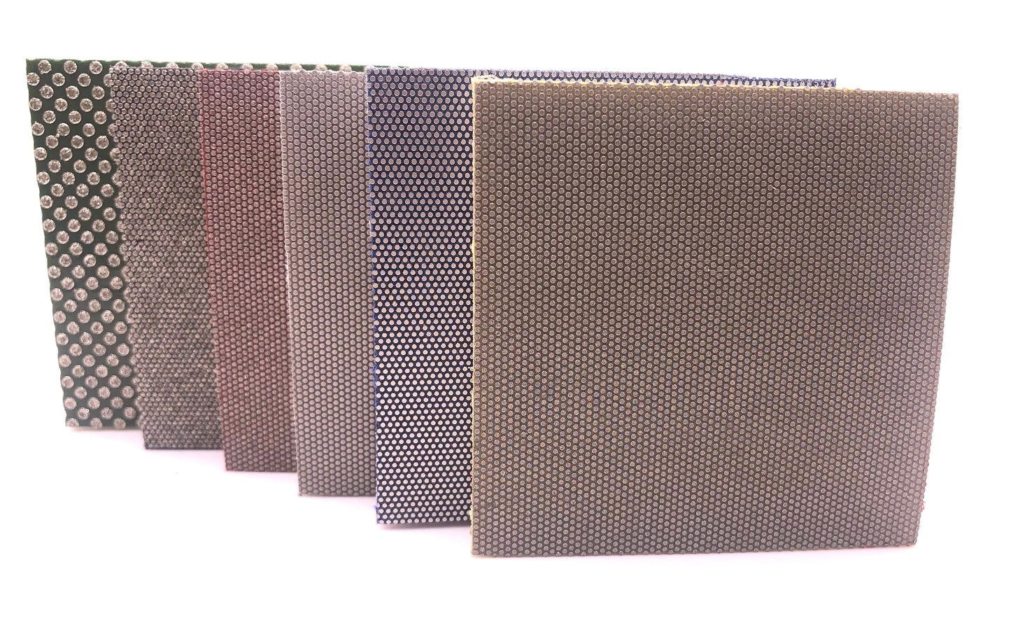 6-Piece Flexible Diamond Sanding Pads Set with Square Corners