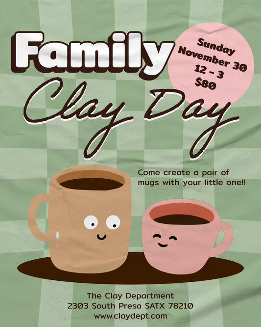 Family Clay Day: Matching Mugs