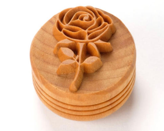 Rose with Stem- 4 cm Stamp SCL-164