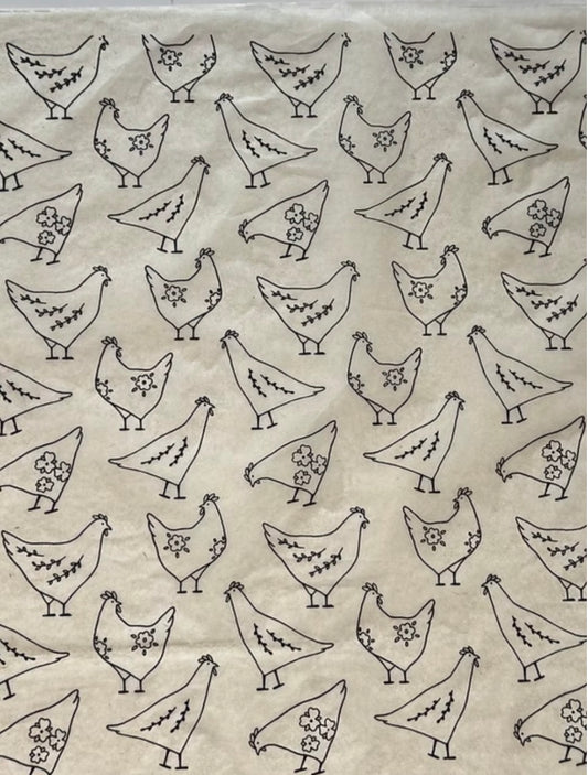 Floral Hens