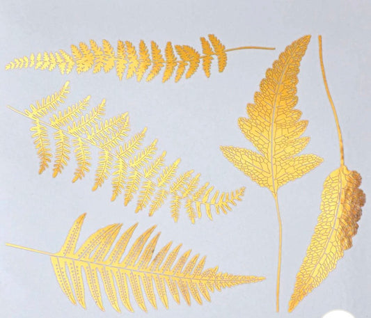 Fern Decals - Cone 017 - Gold Luster