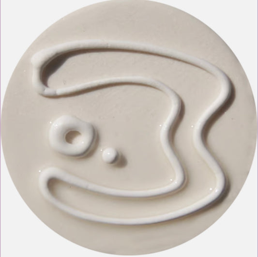White 3D Thin Trailing Glaze Cone 4-8