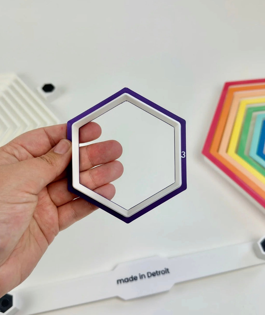 Rainbow Hexagon Cutter Set