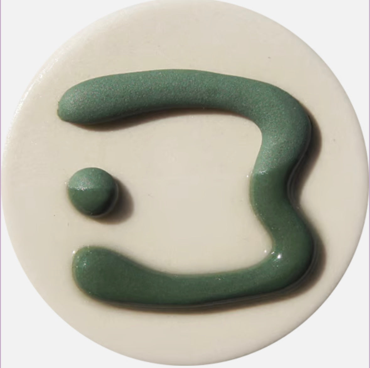 Green 3D Trailing Glaze H Cone 4 - 8