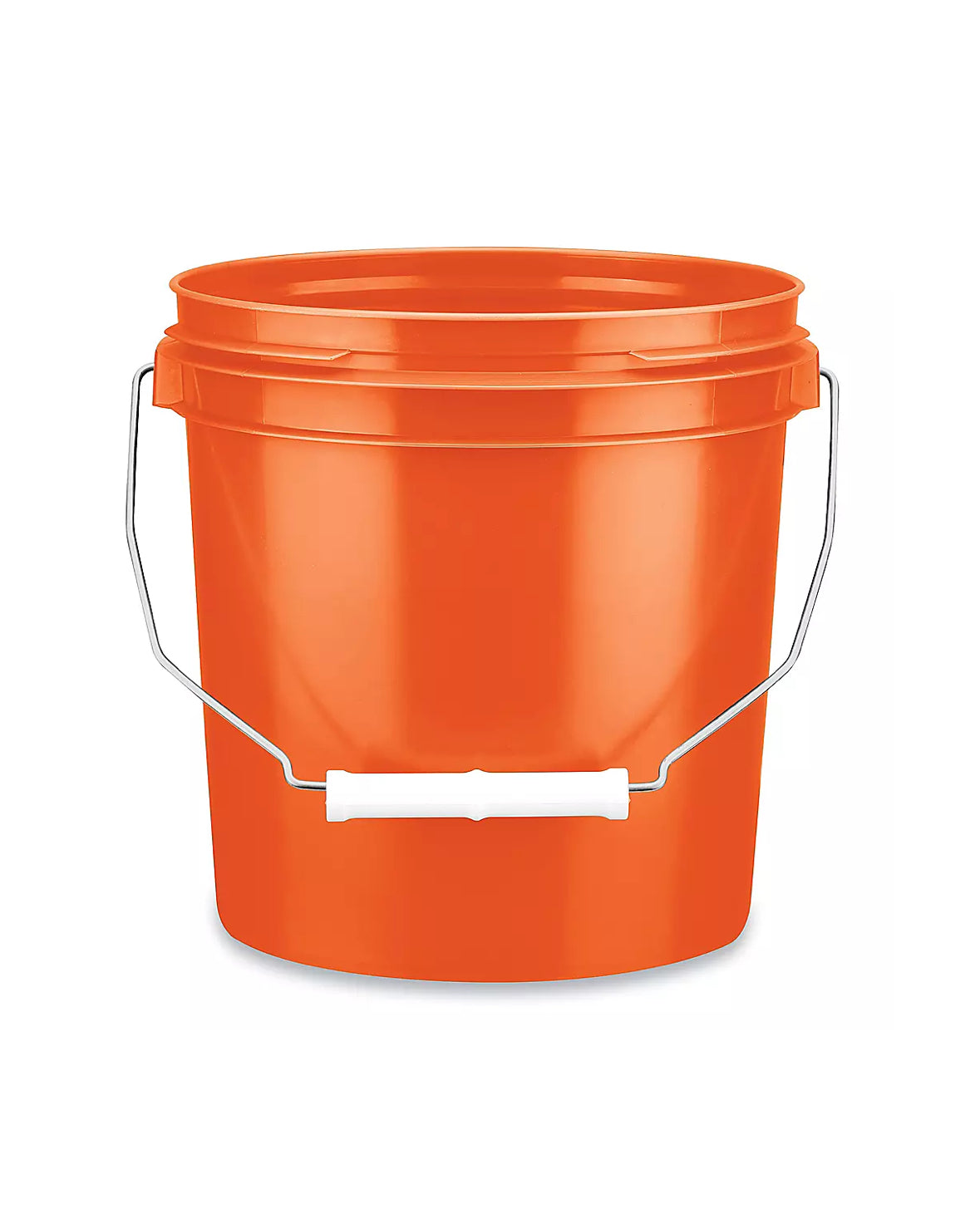 Orange - 1 Gallon Plastic Bucket w/ Lid