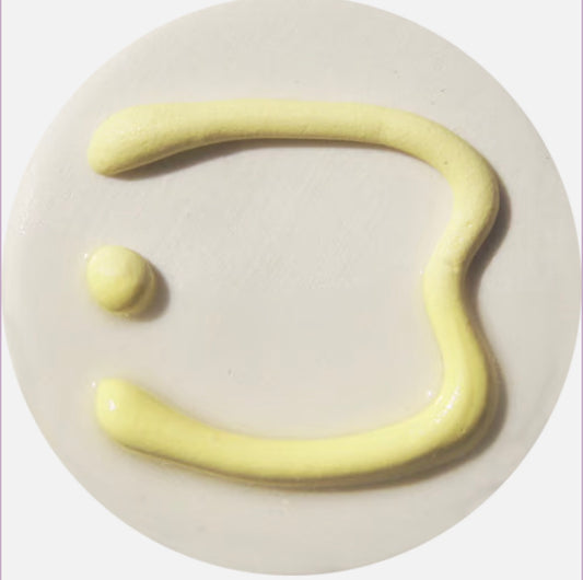 Yellow 3D Trailing Glaze H Cone 4 - 8