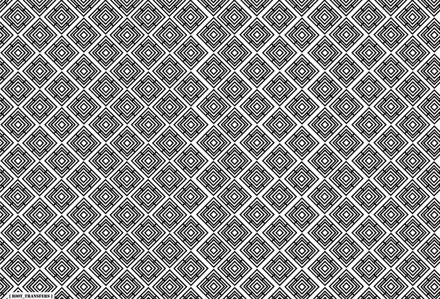 22 Square Maze Underglaze Transfer Sheet