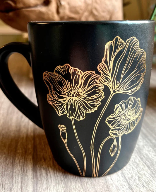 Poppy Decals - Gold 017