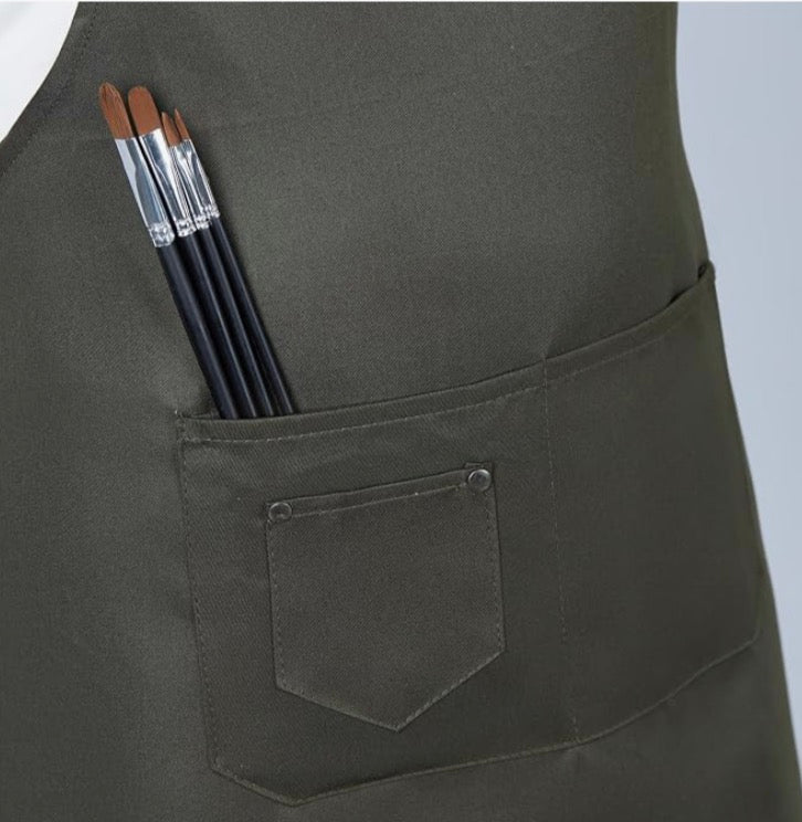 Polycotton Apron Dark Green