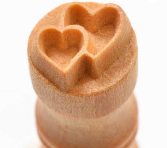 Double Heart-  1.5cm Stamp SCS-037