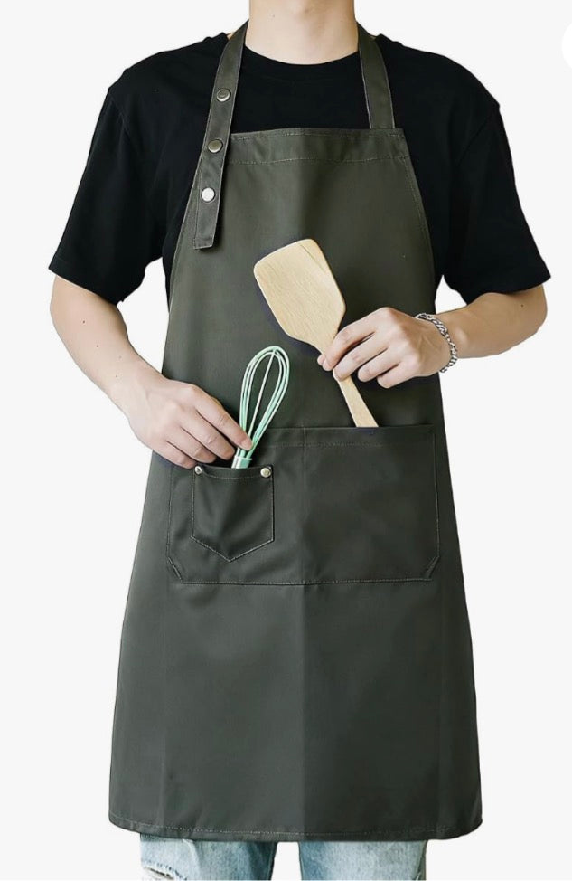 Polycotton Apron Dark Green
