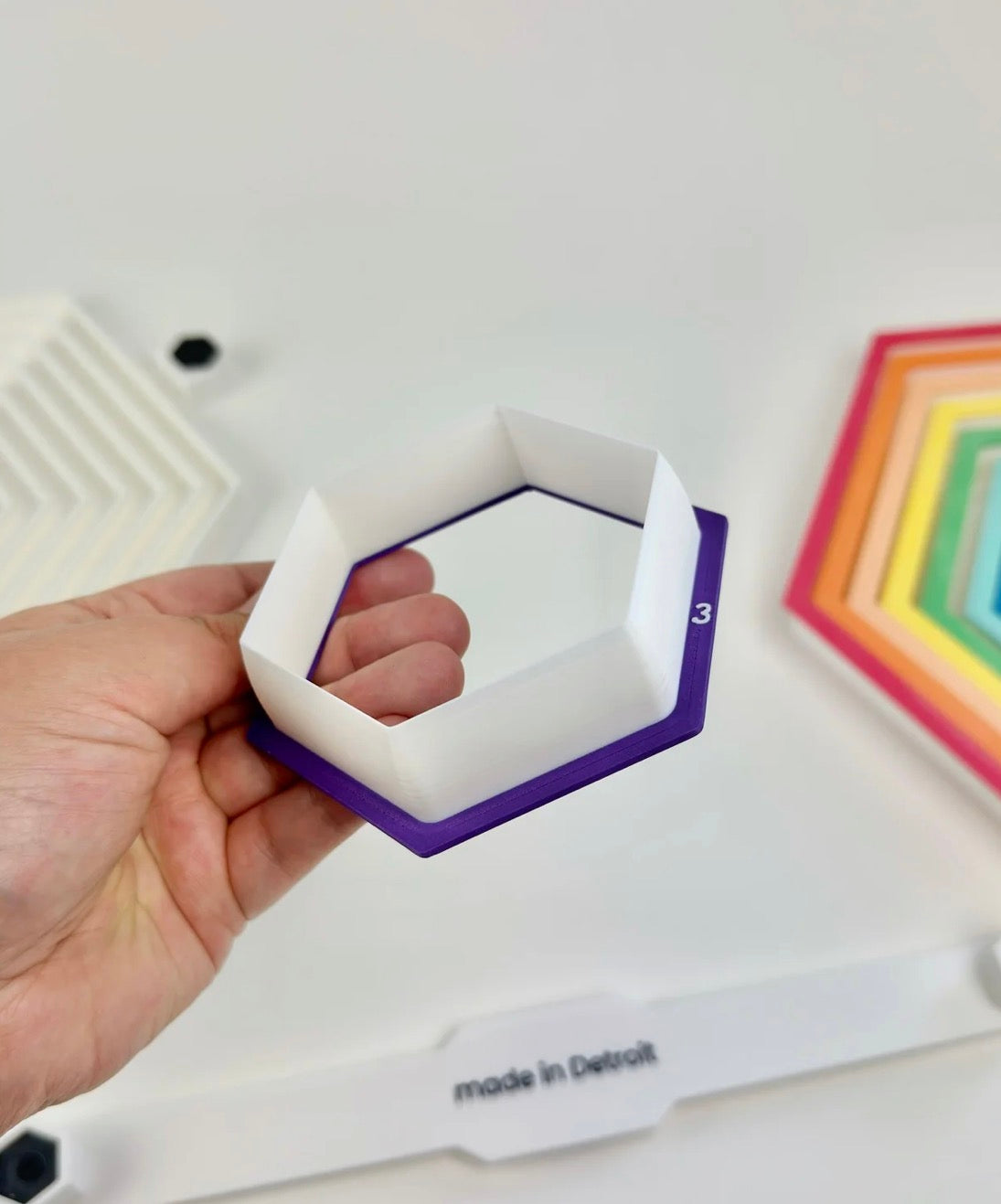 Rainbow Hexagon Cutter Set