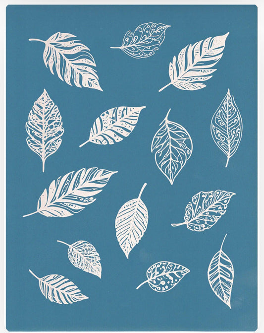 Doodled Leaves - Medium