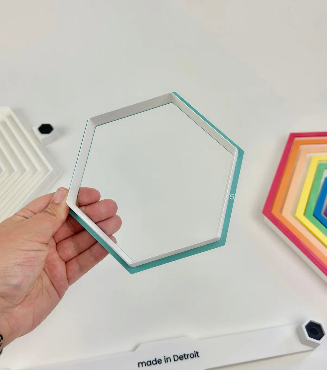 Rainbow Hexagon Cutter Set
