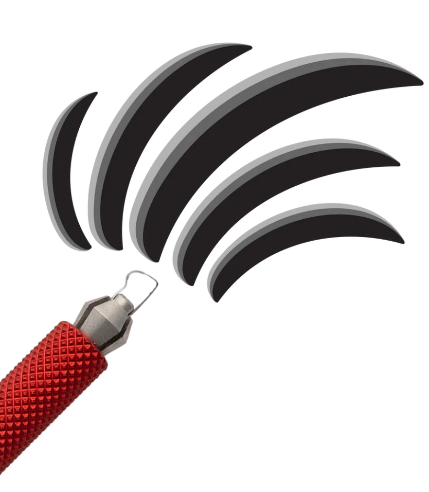 Dragonfly Tool, Universal Handle with Medium P Shape Blade