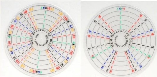 MKM 4 Inch Decorating Disk (set of 2, even and odd)