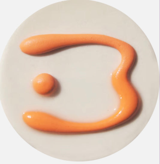 Orange 3D Trailing Glaze H Cone 4 - 8